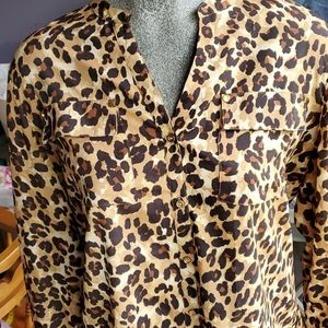 Leopard Long Sleeve Blouse